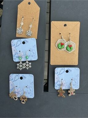 $12 or 3/$30! Assorted Winter Holiday Earrings. Sold separately.